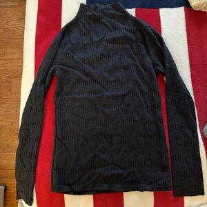 Sheer Black Knit Turtleneck